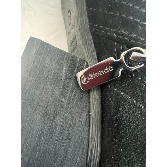 Blondo Valli 2.0 Black Suede Waterproof Zip Ankle Booties 8M - Picture 10 of 12